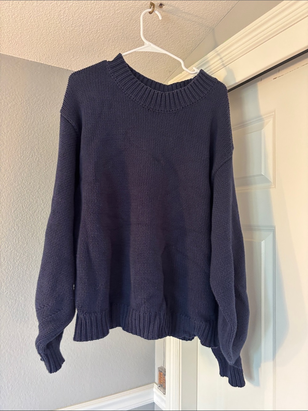 Princess Polly Navy Crewneck Knit Sweater